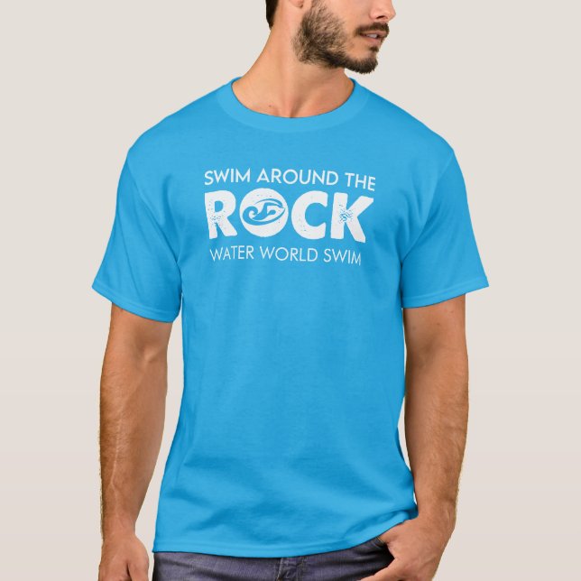 WWS Swim Around The Rock T-Shirt (Devant)