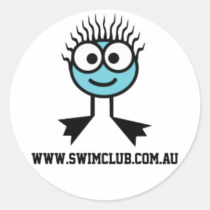 www.swimclub.com.au - Autocollants BlueCharacter