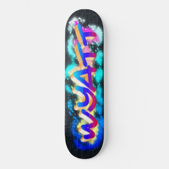 WYATT Customisé Graffiti Skateboard (Recto)