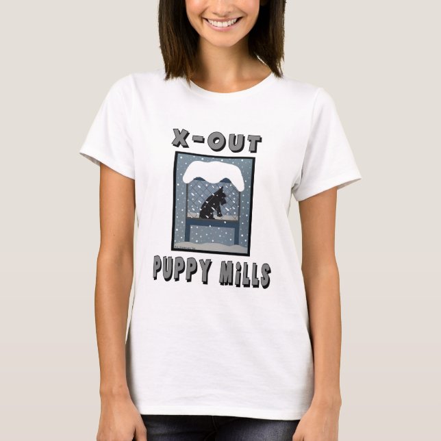 X-OUT PUPPY MILLS T-SHIRT FEMME (Devant)