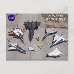 X-Planes de la NASA des cartes postales des années