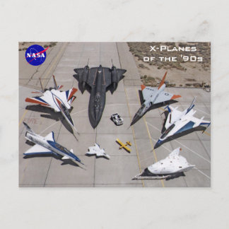 X-Planes de la NASA des cartes postales des années