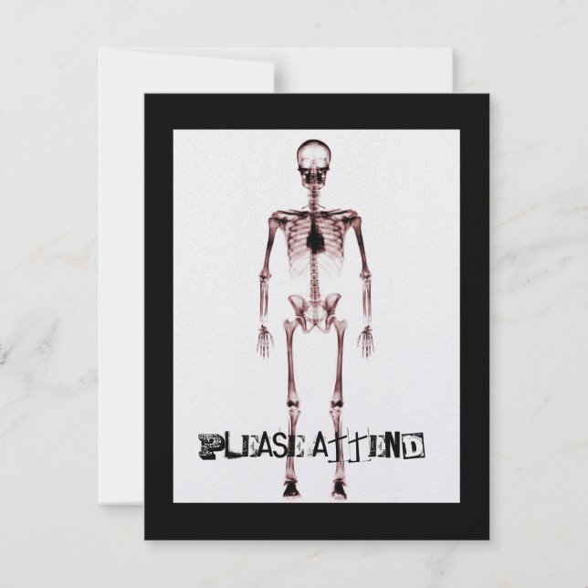 X-Ray Vision Single Squelette Blanc Rouge (Devant)