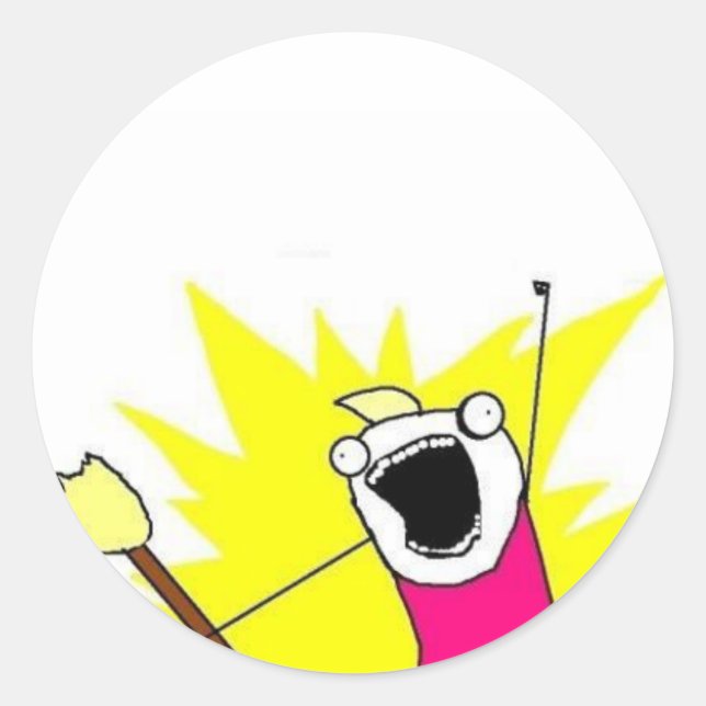 X to Y Toutes les choses autocollants mème (Devant)