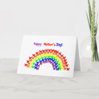 XC- Heureux, fête des mères ! Carte Rainbow