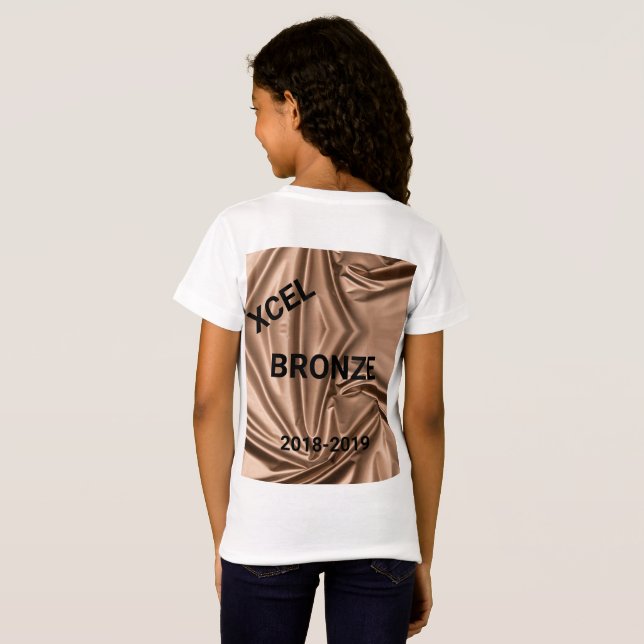 Xcel Bronze Girls Gymnastique T-shirt personnalisé (Dos entier)