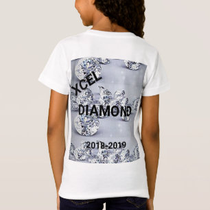 Xcel Diamond Girls Gymnastique T-shirt personnalis