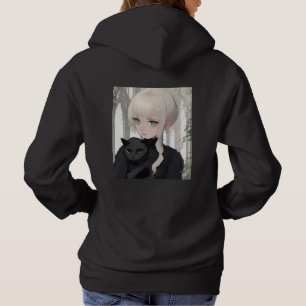 Xen Black Cat Sweat à capuche