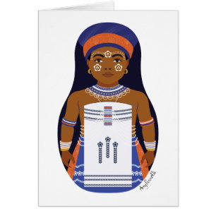 Xhosa, carte Matryoshka sud-africaine