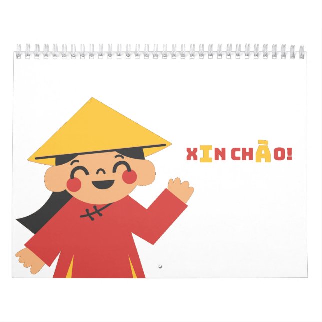 XIN CHÀO ! Calendrier Vietnam (Protection)
