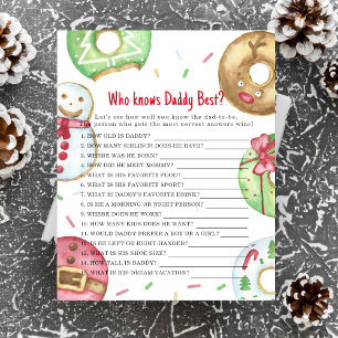 XMAS beignets - Jeu Qui connaît le meilleur papa