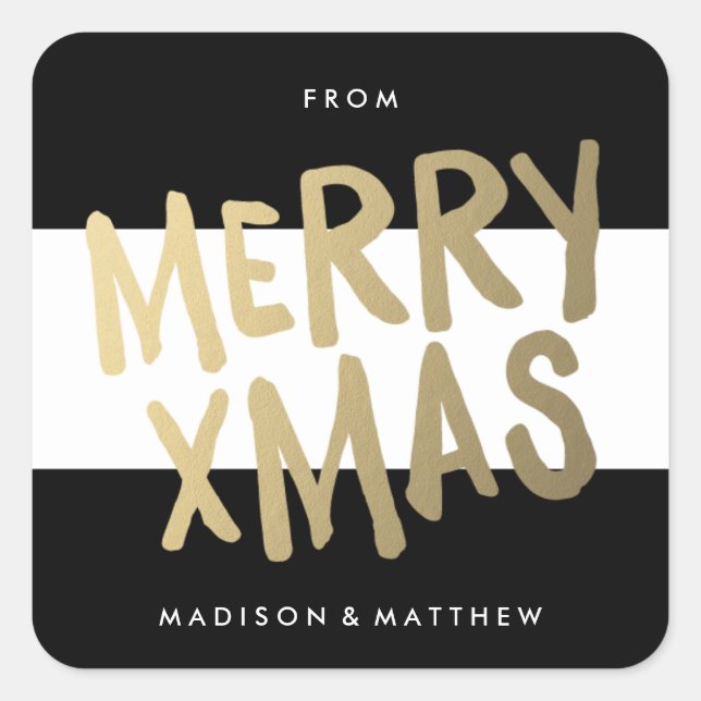 Xmas | Étiquettes cadeaux de vacances (Devant)