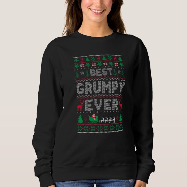 Xmas Holiday Best Grumpy Ever Ugly Christmas Sweat (Devant)