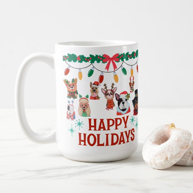 xmas roof coffee mug 15oz (Avec donut)