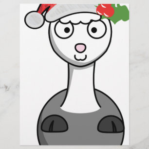 xmas santa claus alpaca