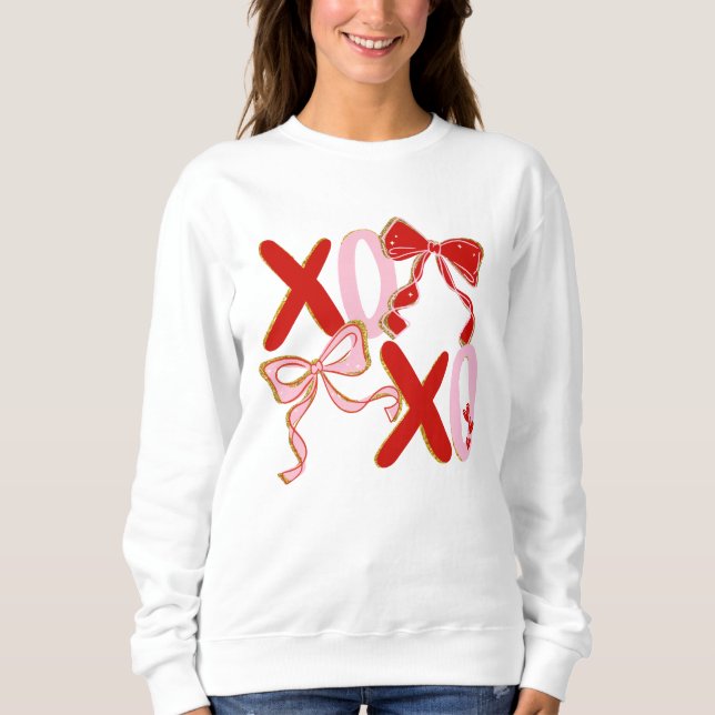 XO Valentine Sweatshirt | Cute XOXO Love Pullover (Devant)