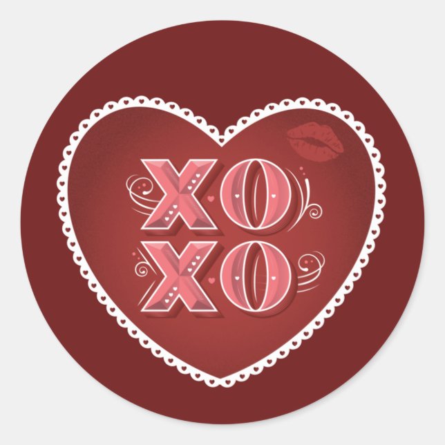 XOXO (Baisers et baisers) / Stickers (Devant)
