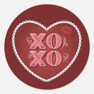 XOXO (Câlins et Bisous)  / Autocollants