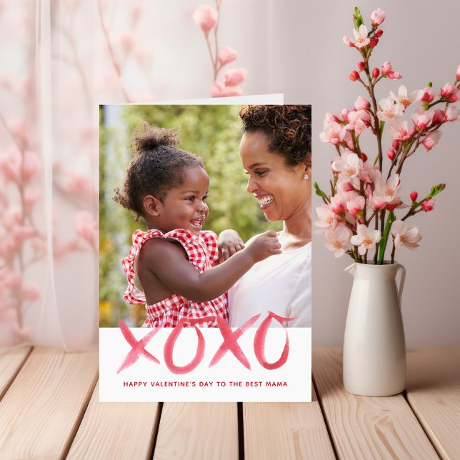 XOXO Carte photo de la Saint Valentin pour maman (Créateur téléchargé)