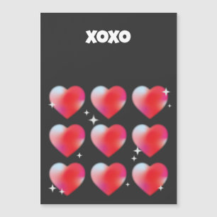 Xoxo coeur rouge romantique Saint Valentin