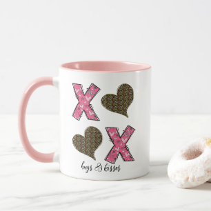 XOXO Hugs & Kisses Mug cadeau de la Saint Valentin