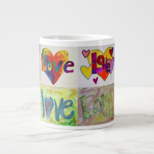 XOXO Love Mosaic Collage Peintures Mug