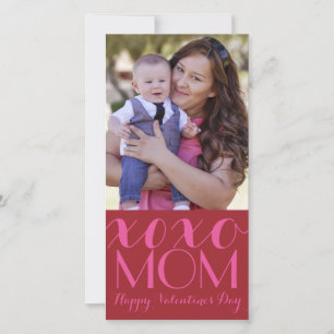 XOXO Maman Valentine Carte photo