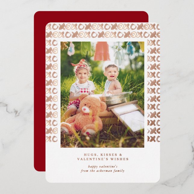 XOXO | Valentine Wives Carte photo (Recto/Verso)