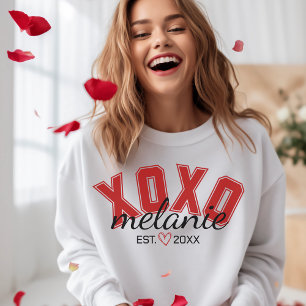 XOXO Valentine's Design Date Rencontré Sweatshirt