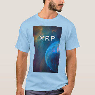 xrp, ondulation, T-shirt de bleu d'art