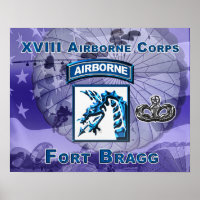 XVIII Poster du Corps aéroporté Nouveau design !