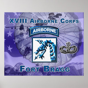 XVIII Poster du Corps aéroporté Nouveau design !