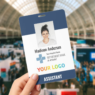 XXL Badge personnalisé d'employé d'hôpital avec lo