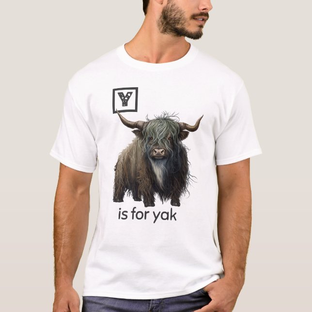 Y est pour Yak T-shirt (Devant)