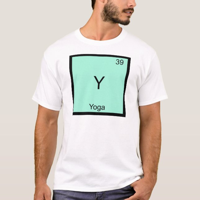 Y - Yoga Funny Chimie Élément Symbole T-shirt (Devant)