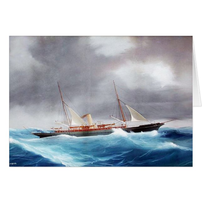 Yacht à vapeur Margarita années 1900 (Devant horizontal)