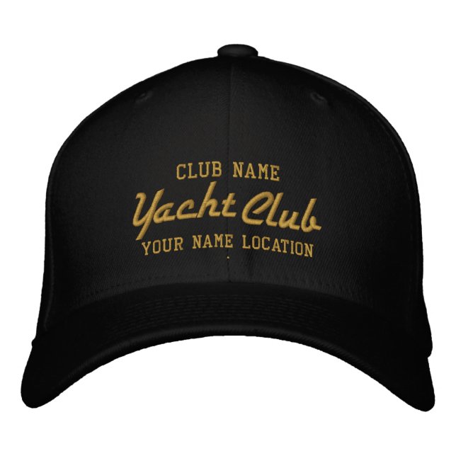 Yacht Club Casquette personnalisé (Devant)
