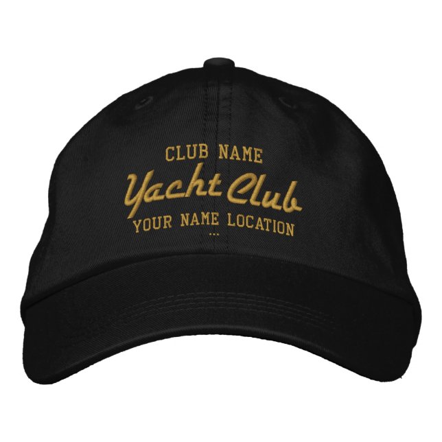 Yacht Club Casquette personnalisé (Devant)