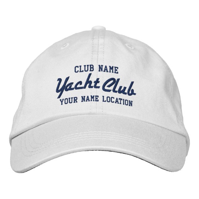 Yacht Club Casquette personnalisé (Devant)
