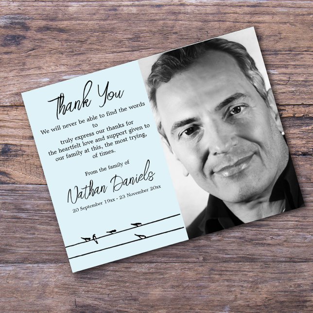 Yacht on the Ocean Funeral Merci Cartes (Créateur téléchargé)