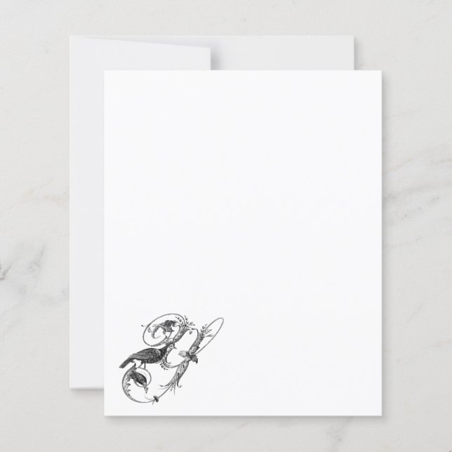 Yacou Bird Design Vintage Papier italien (Devant)