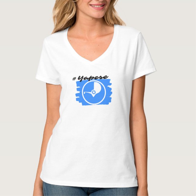 Yap Islands Yapese Micronesia Drapeau T-shirt (Devant)