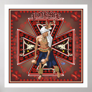 Yaqui Deer Dancer Art Poster richard legarreta