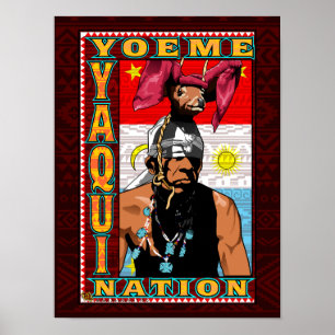 Yaqui Deer Dancer Impression d'affiche du yoeme en