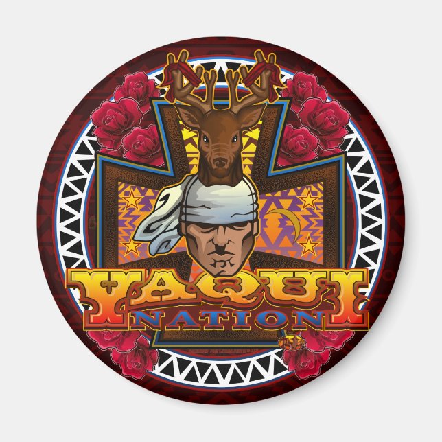 Yaqui Nation Deer Dancer Magnet 2 (Devant)