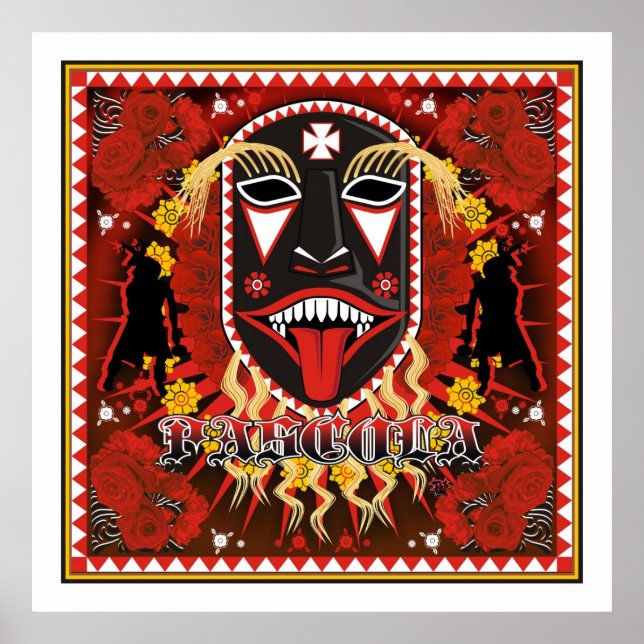 yaqui pescula mask art poster (Devant)