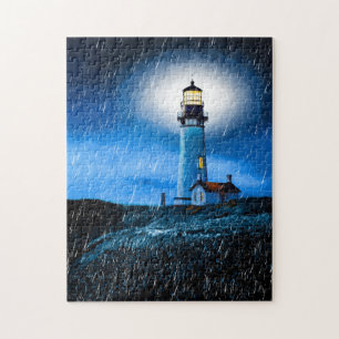 Yaquina Head Lighthouse Art Puzzle