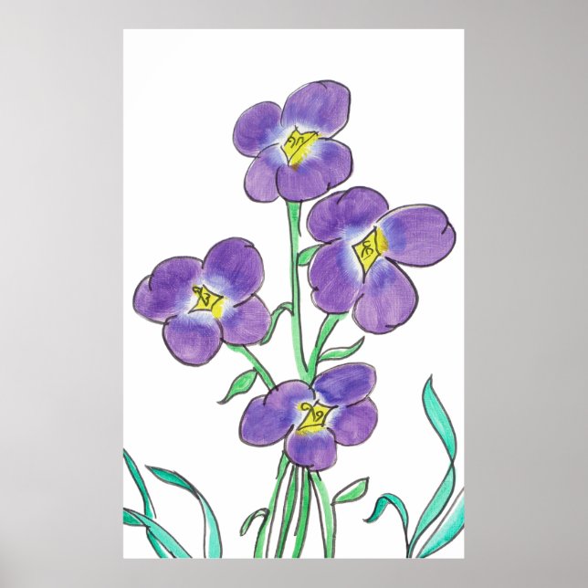 Yard Violets -D.C.B.2022, Poster (Devant)