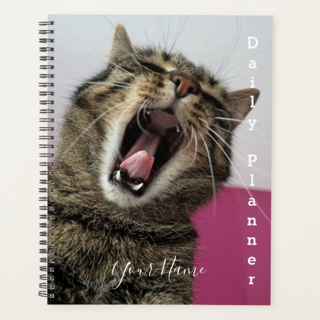 Yawning Kitty - Planificateur quotidien- HAMbWG (Devant)