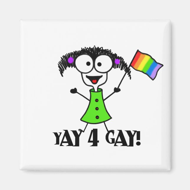 Yay 4 Gay Magnet (Devant)